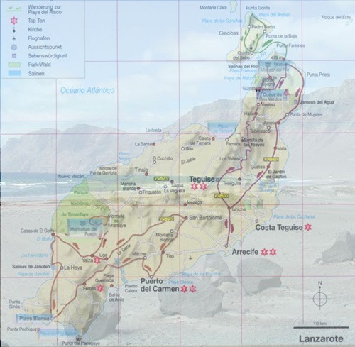 Karte der Sehenswürdigkeiten