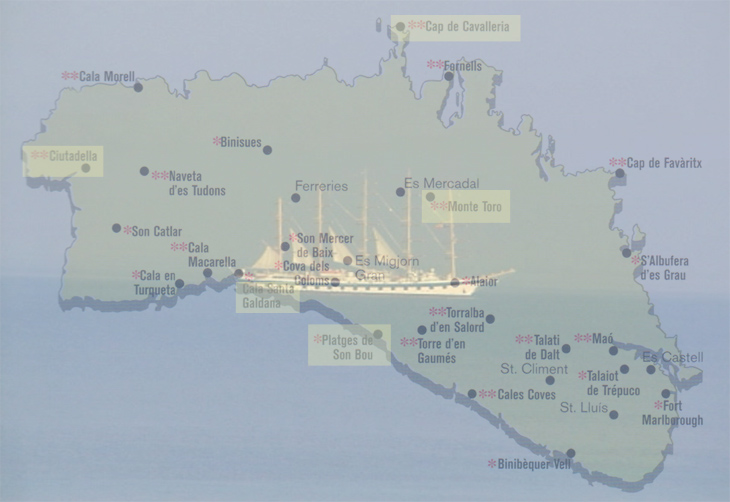 Karte der Sehenswürdigkeiten